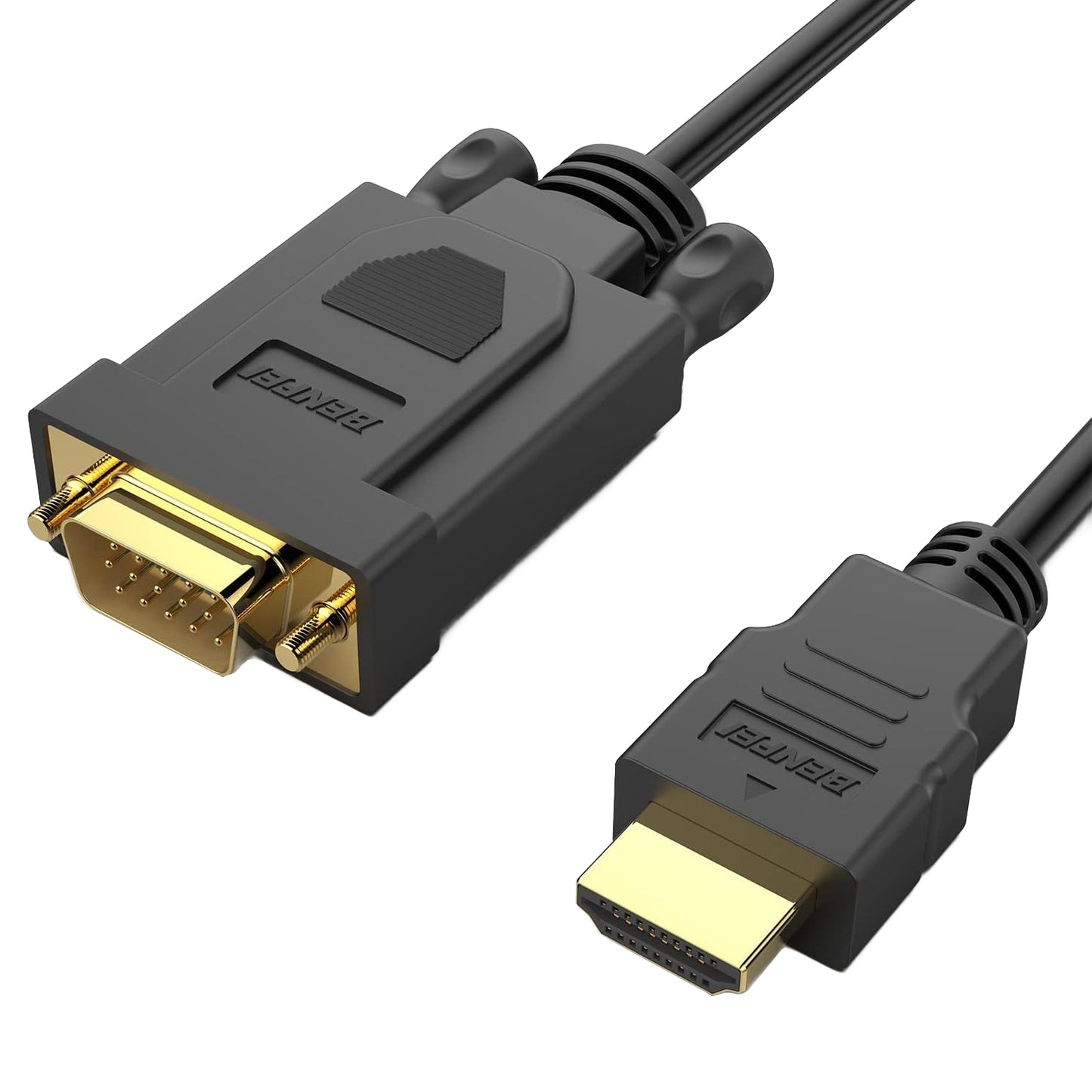 Benfei Video Kabel, HDMI - VGA, 1080P, 0,9m, Zwart