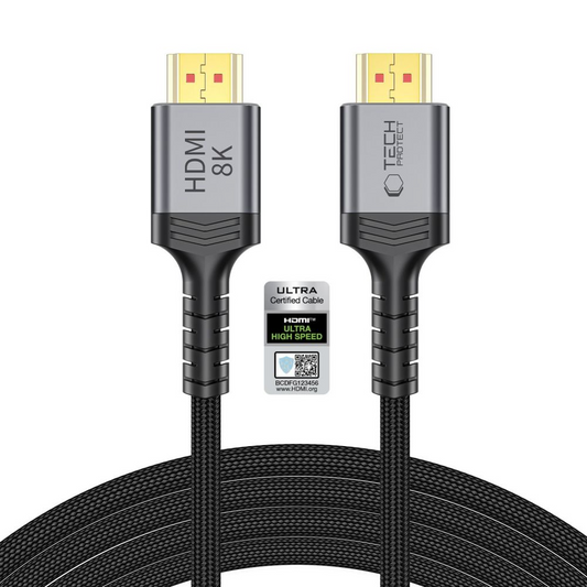 Tech-Protect Ultraboost 2 videokabel, HDMI - HDMI, 8K, 3m, Zwart