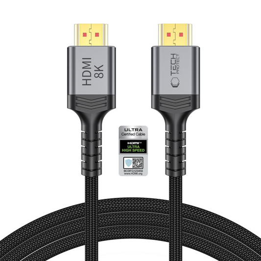 Tech-Protect Ultraboost 2 Videokabel, HDMI - HDMI, 8K, 2m, Zwart