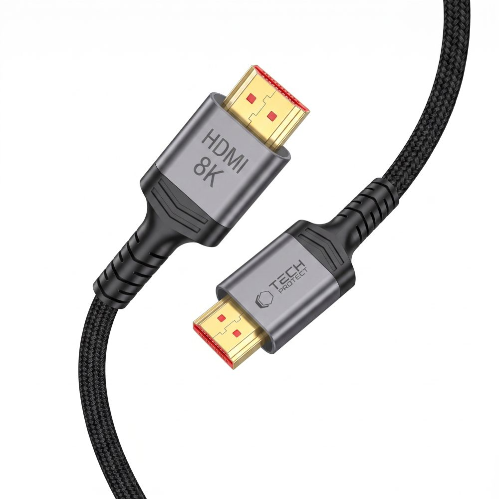 Tech-Protect Ultraboost 2 Videokabel, HDMI - HDMI, 8K, 1m, Zwart