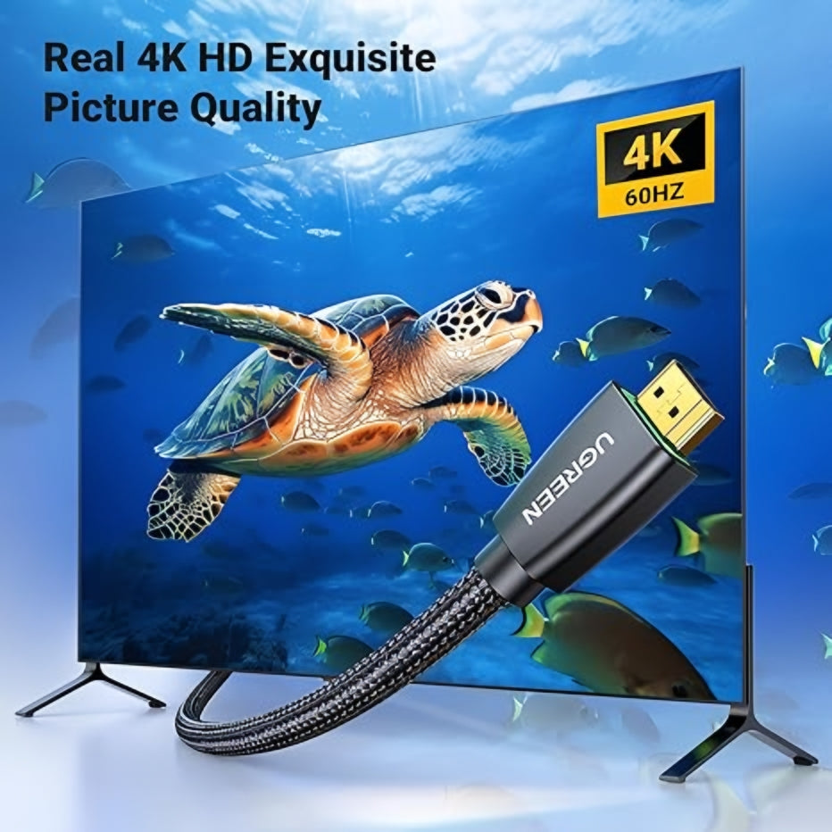 UGREEN HD118 Videokabel, HDMI - HDMI, 4K, 1.5m, Zwart