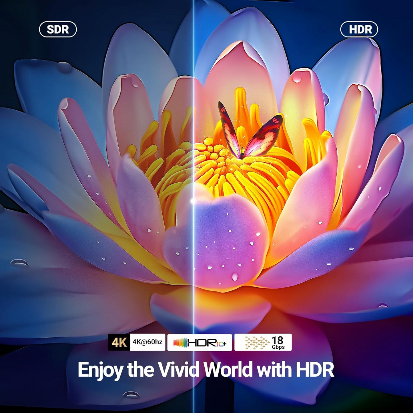 UGREEN HD118 Videokabel, HDMI - HDMI, 4K, 1.5m, Zwart