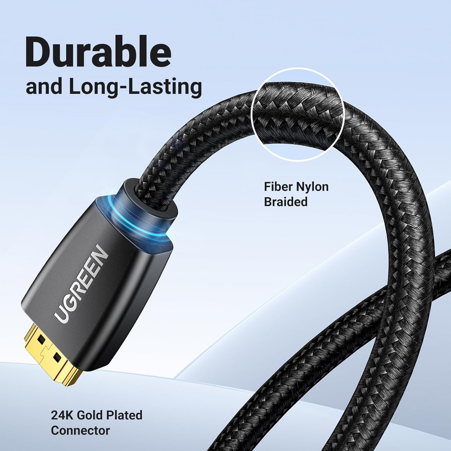 UGREEN HD118 Videokabel, HDMI - HDMI, 4K, 1.5m, Zwart