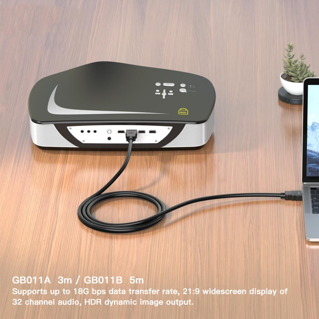 Video Kabel XO Design GB011B, HDMI - HDMI, 4K, 5m, Zwart