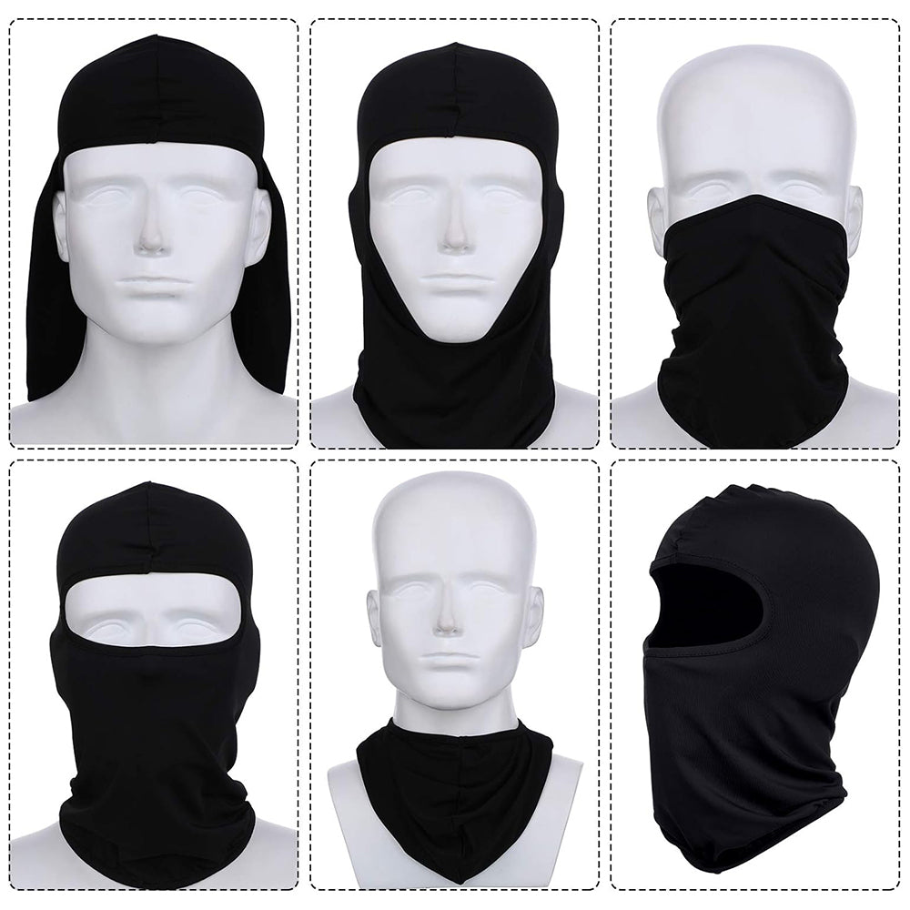 Ski Balaclava Unisex Techsuit BLC1, Zwart