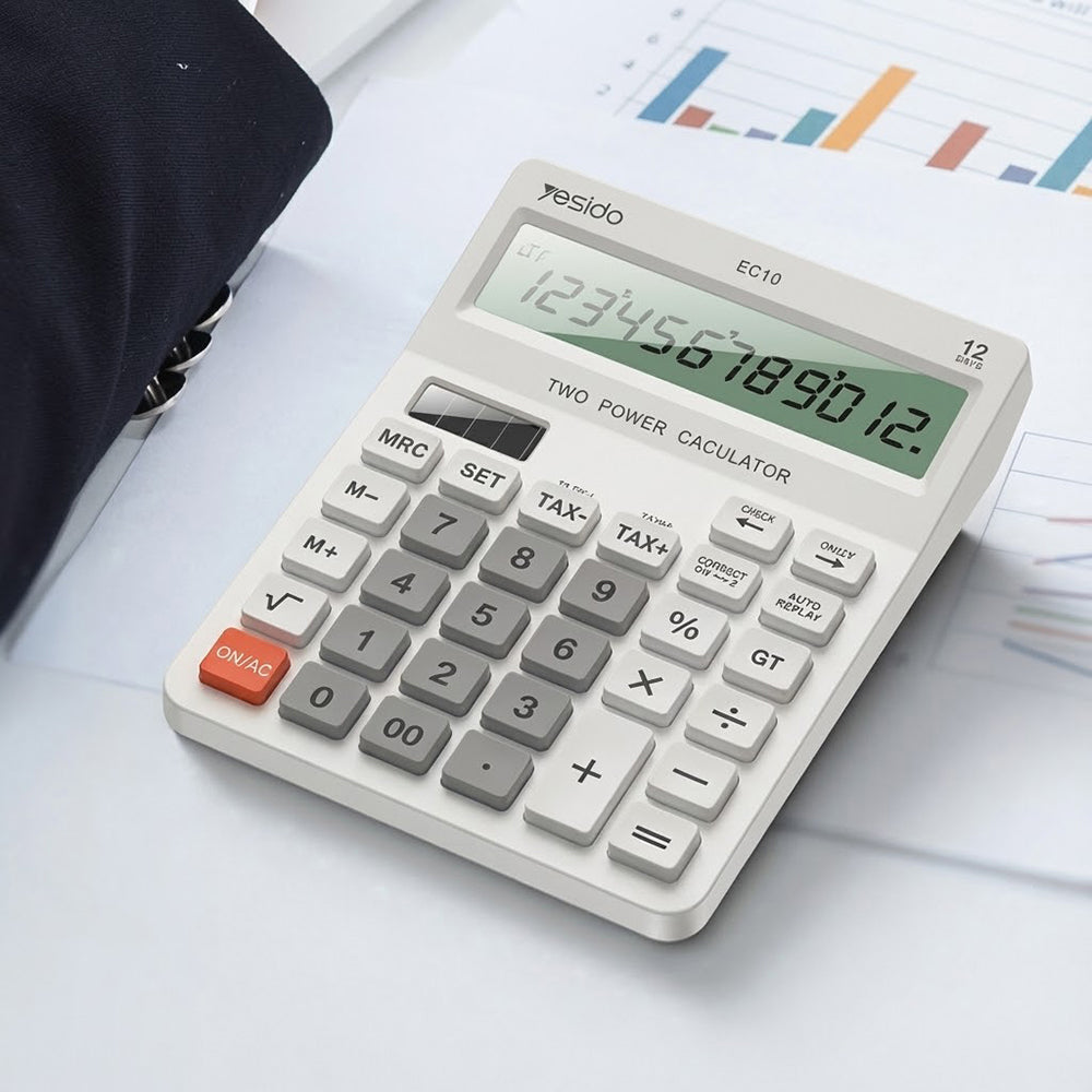 Bureaurekenmachine Yesido EC10, Wit