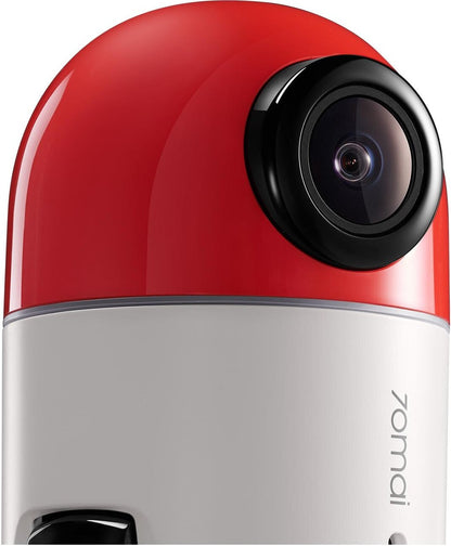 70mai Dash Cam Omni 360 X200, 1080P, 128Gb, Wi-Fi, GPS, AI, stembediening, 1,2inch scherm, Rosie X200-128-RED