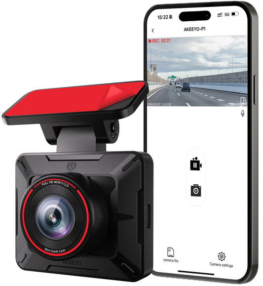Akeeyo P1 Auto Camera, 1080P, Wi-Fi