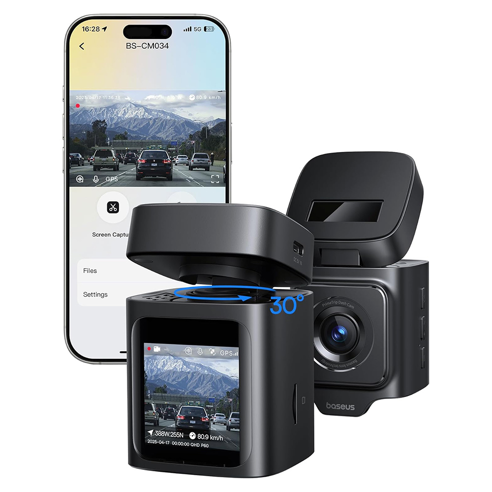 Auto Camera Baseus PrimeTrip VD1, 3K, Wi-Fi, GPS, Display 1.54 inch, Hervat C10669000123-00