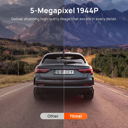 Auto Camera Voor Achter 70mai Dash Cam A510, 3K, GPS, Wi-Fi, Display 2inch