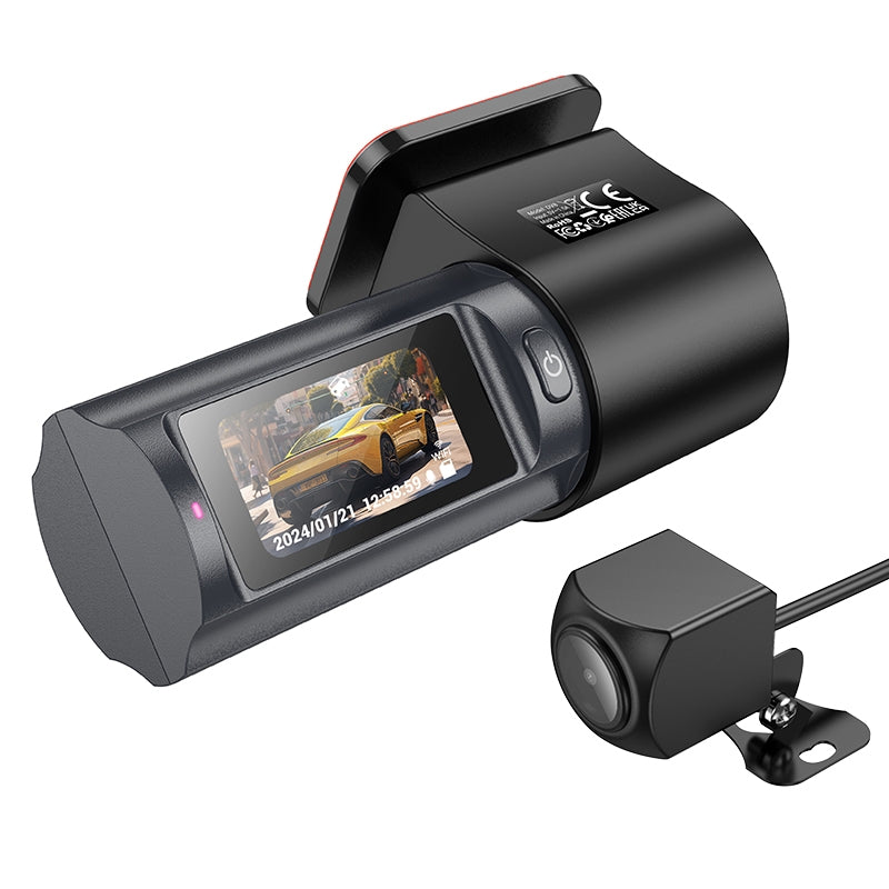 Voor- en Achteruitrijcamera HOCO DV8, 2K, Display 1,47 inch