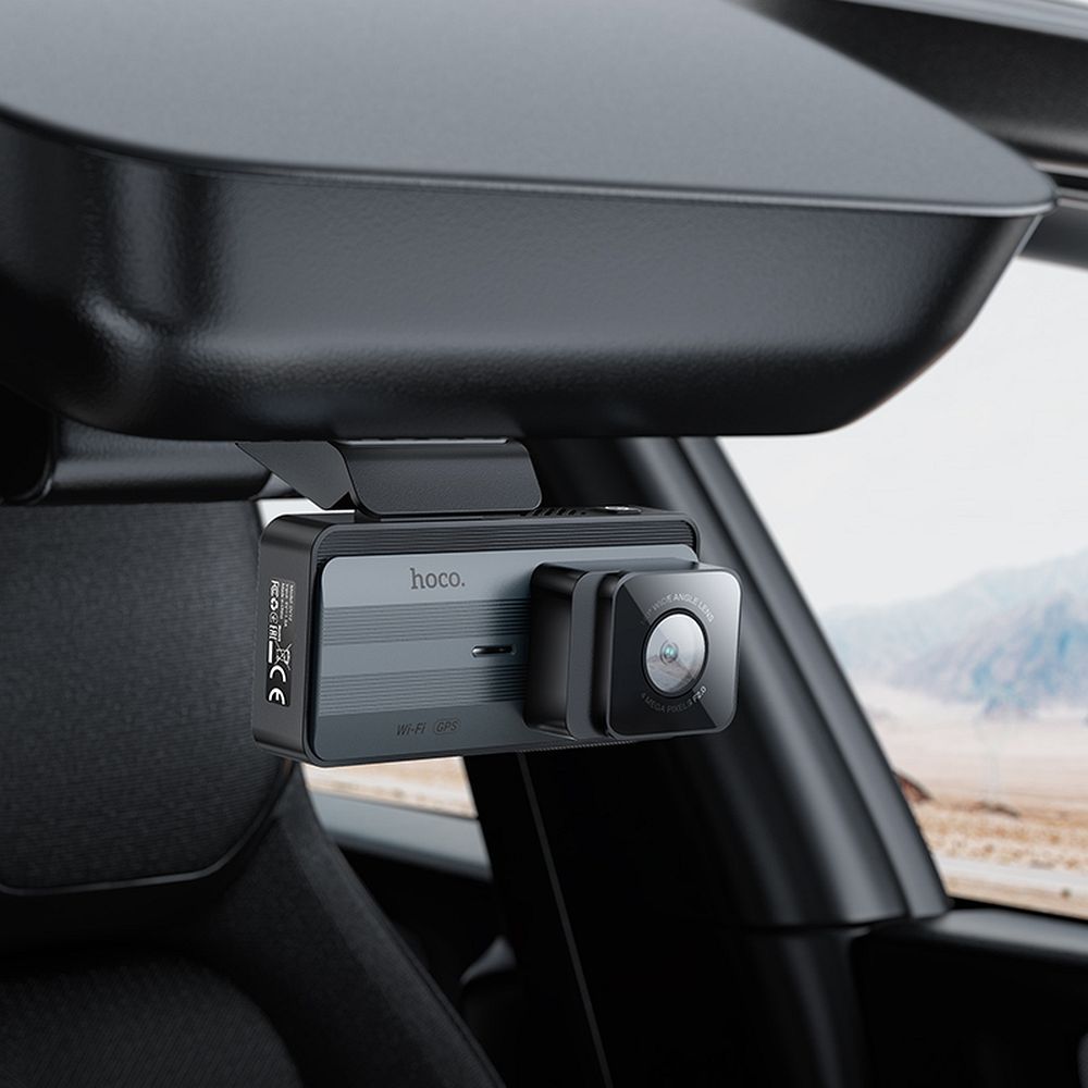 Auto Camera Voor Achter HOCO DV12, 2K, Wi-Fi, GPS, Display 3.69inch