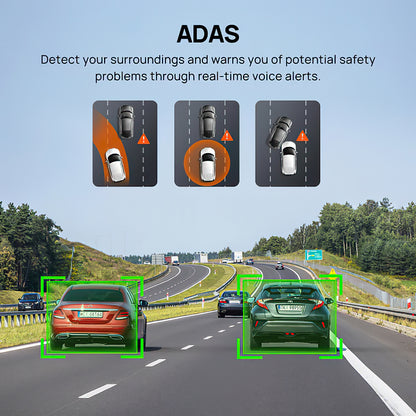 Auto Camera Voor Achter 70mai Dash Cam A510, 3K, GPS, Wi-Fi, Display 2inch