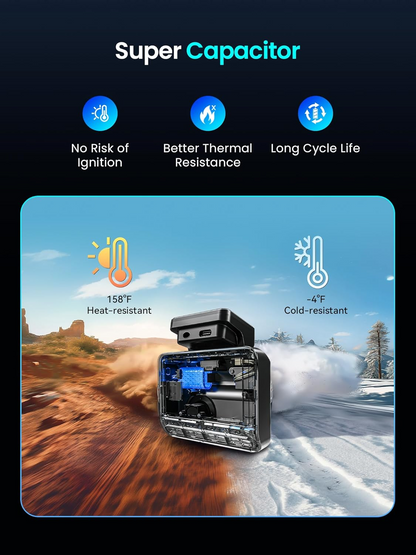 Auto Camera Voor Achter DDPAI Z50 Pro Dual, 4K, Wi-Fi, GPS, Display 3inch