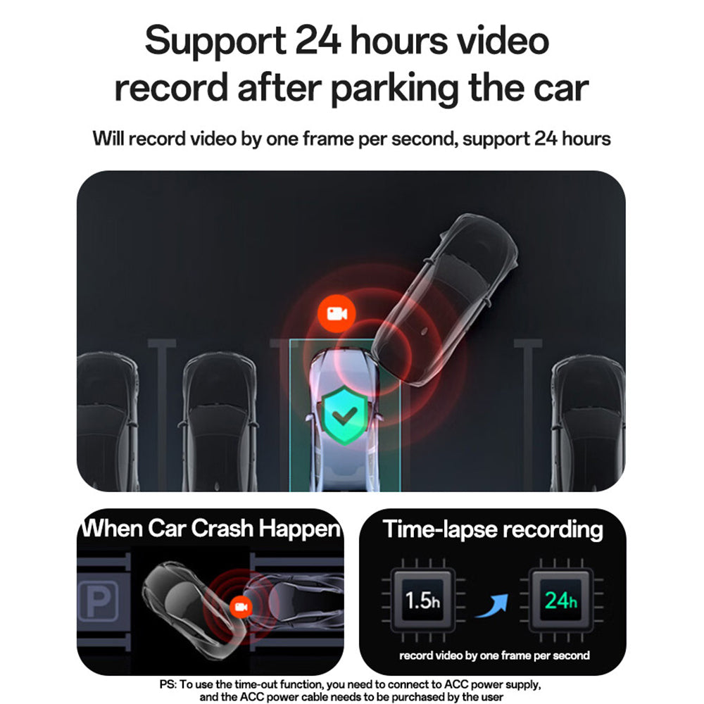 Auto Camera Yesido KM22, 1080P, Wi-Fi, Zwart