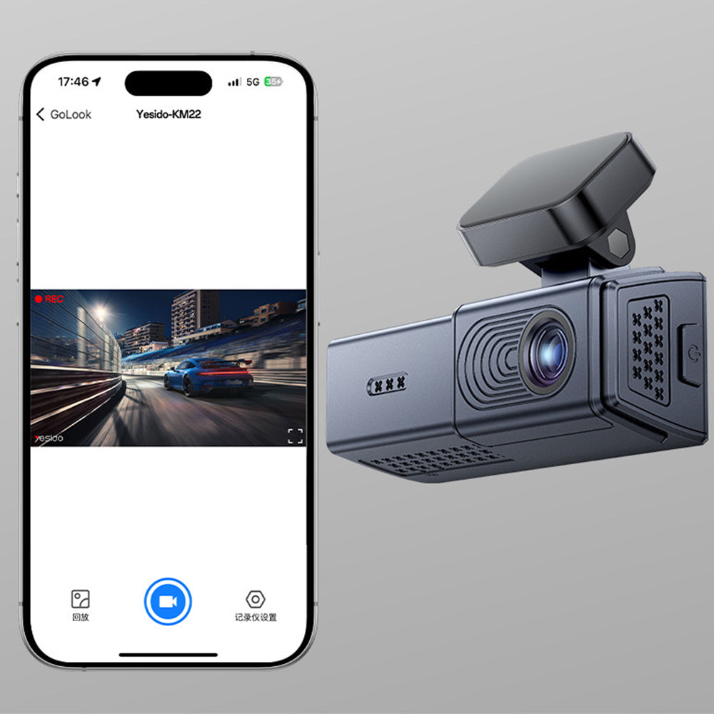Auto Camera Yesido KM22, 1080P, Wi-Fi, Zwart