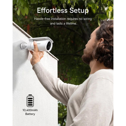 Baseus Solar S1 Bewakingscamera, Wi-Fi, 2K, IP67, Zonnepaneel, Buiten S0SW002130