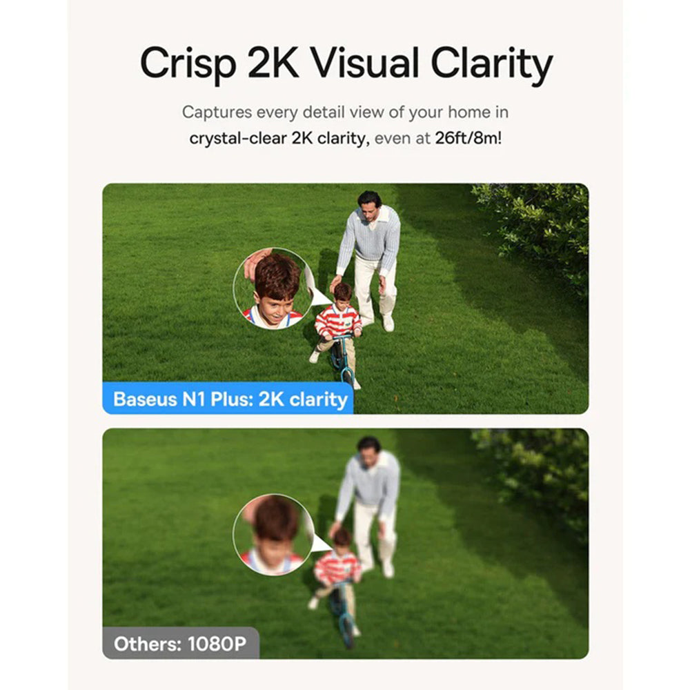 Baseus N1 Plus Surveillance Camera, Wi-Fi, 2K, IP67, Outdoor S0TV022132