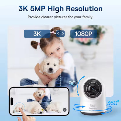 Baseus P1 Pro Bewakingscamera, Wi-Fi, 3K, Binnen S0TW002131