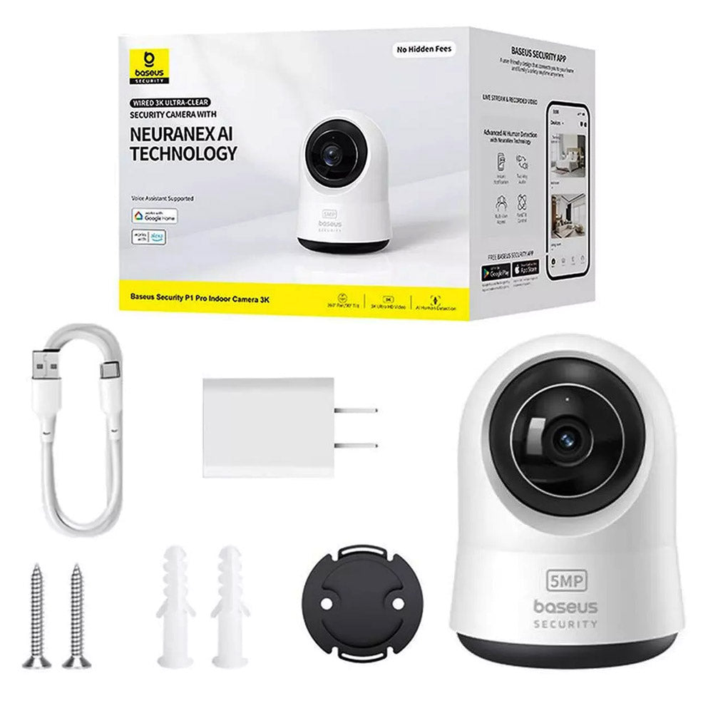 Baseus P1 Pro Bewakingscamera, Wi-Fi, 3K, Binnen S0TW002131
