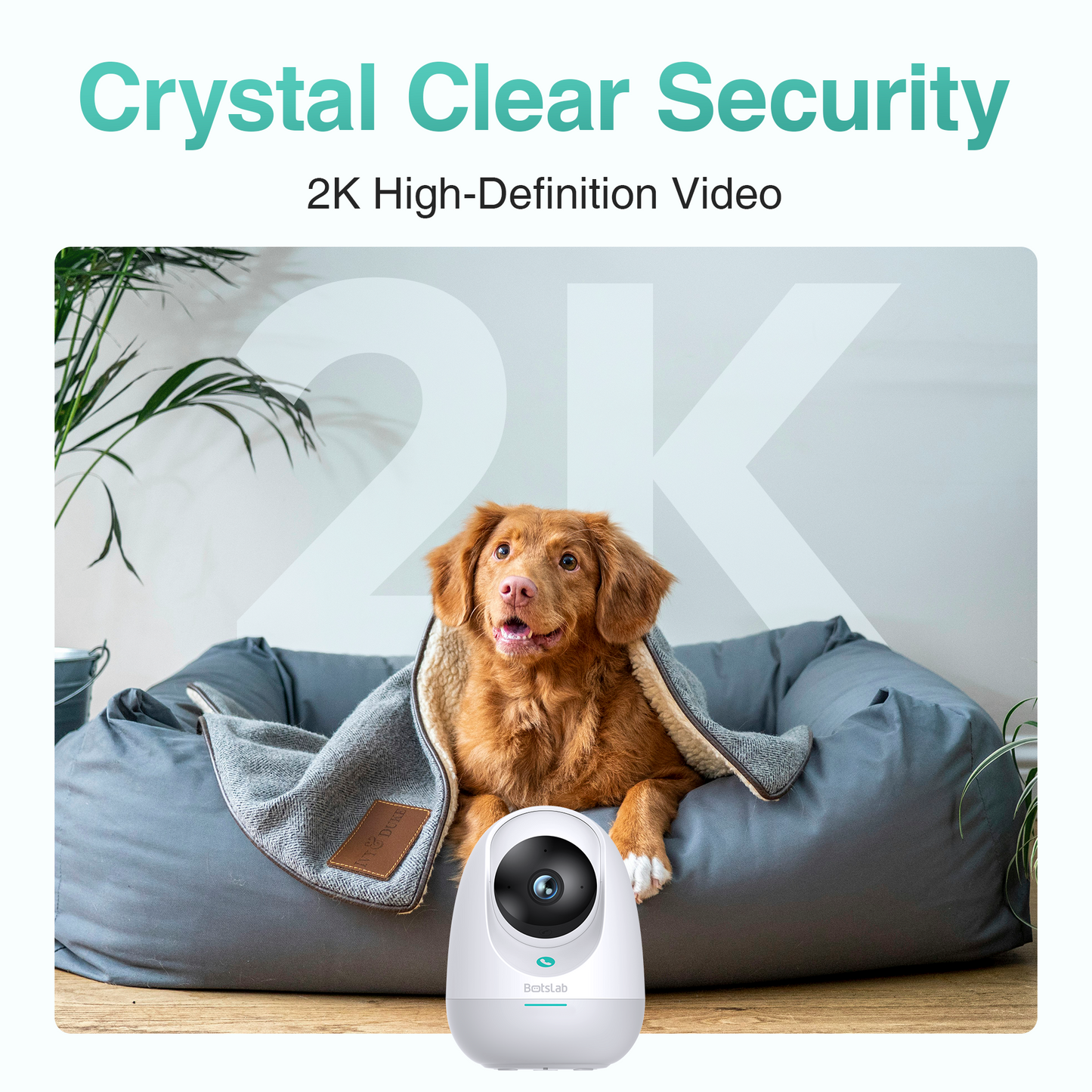 Bewakingscamera Botslab 2E Pro C213, Wi-Fi, 2K, Binnen 
