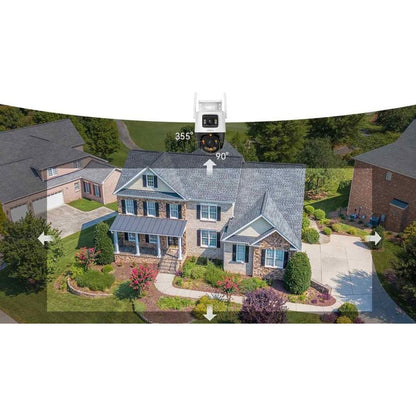 Imou Cruiser Dual 2 Pro Bewakingscamera, Wi-Fi, 2.5K + 2.5K, IP65, Buiten, Wit IPC-S7XFP-8U0WED