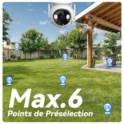 Imou Cell PT Kit Bewakingscamera, Wi-Fi, 2K, IP66, Zonnepaneel, Buiten, Wit KIT/IPC-K9EP-3T0WE/FSP12-TYPEC