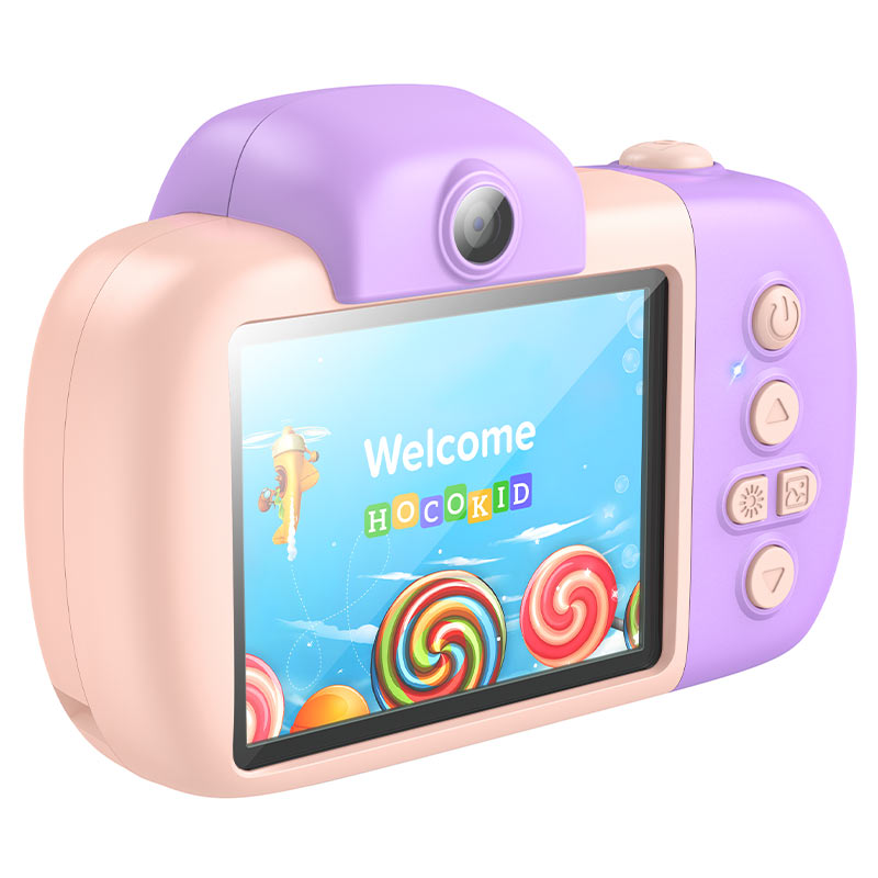 Digitale Camera HOCO DV201 Kids, 1080P, 2MP, Roze
