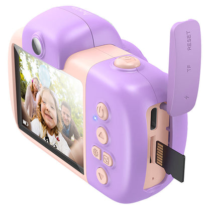 Digitale Camera HOCO DV201 Kids, 1080P, 2MP, Roze