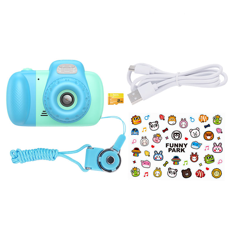 Digitale Camera HOCO DV201 Kids, 1080P, 2MP, Blauw