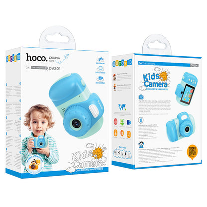 Digitale Camera HOCO DV201 Kids, 1080P, 2MP, Blauw