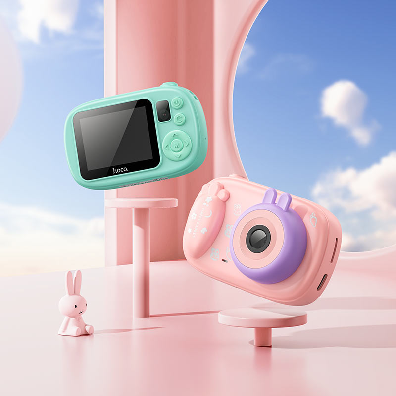 Digitale Camera HOCO DV205 Kids, 720P, 1MP, Blauw