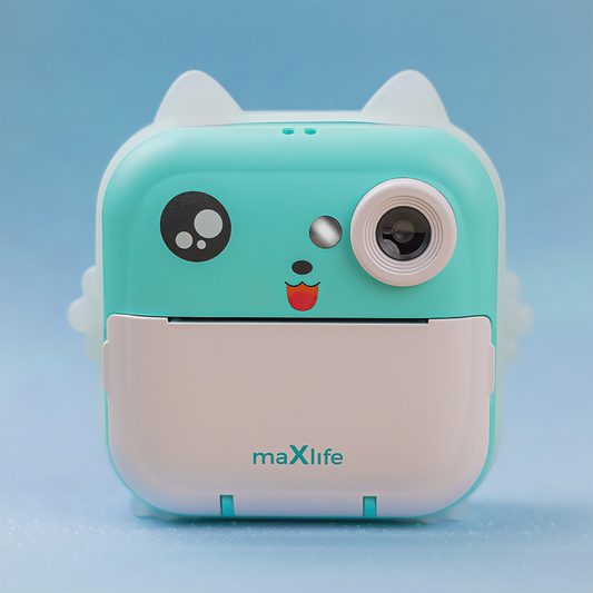 Digitale camera met afdrukfunctie MaXlife MXPC-100 Kids, Blauw