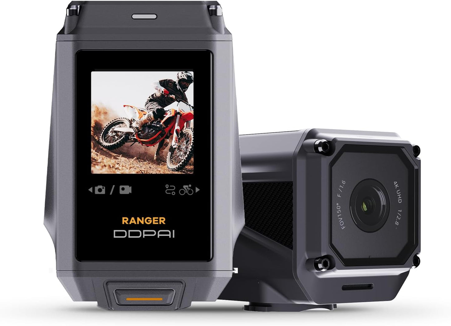 Moto DDPAI Ranger-camera, 4K, Wi-Fi, 1,3-inch scherm 