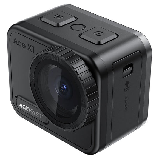 Sportcamera Acefast X1, 4K, Wi-Fi, Zwart
