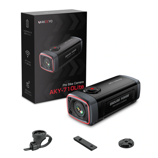 Akeeyo 710 Lite Sportcamera voor Fiets / Motorfiets, 2K, Wi-Fi, Zwart