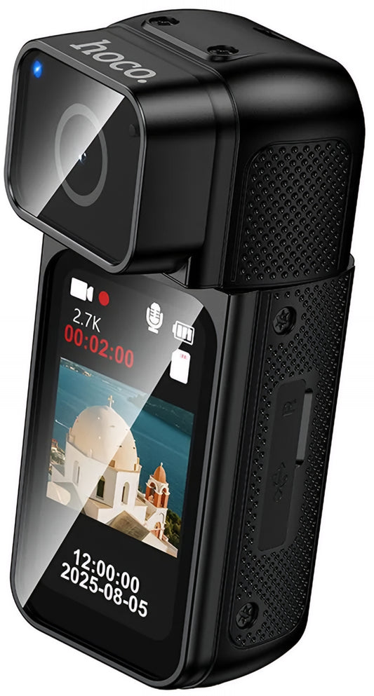 Sportcamera HOCO DV105, 2.7K, 1,47 inch display, Zwart
