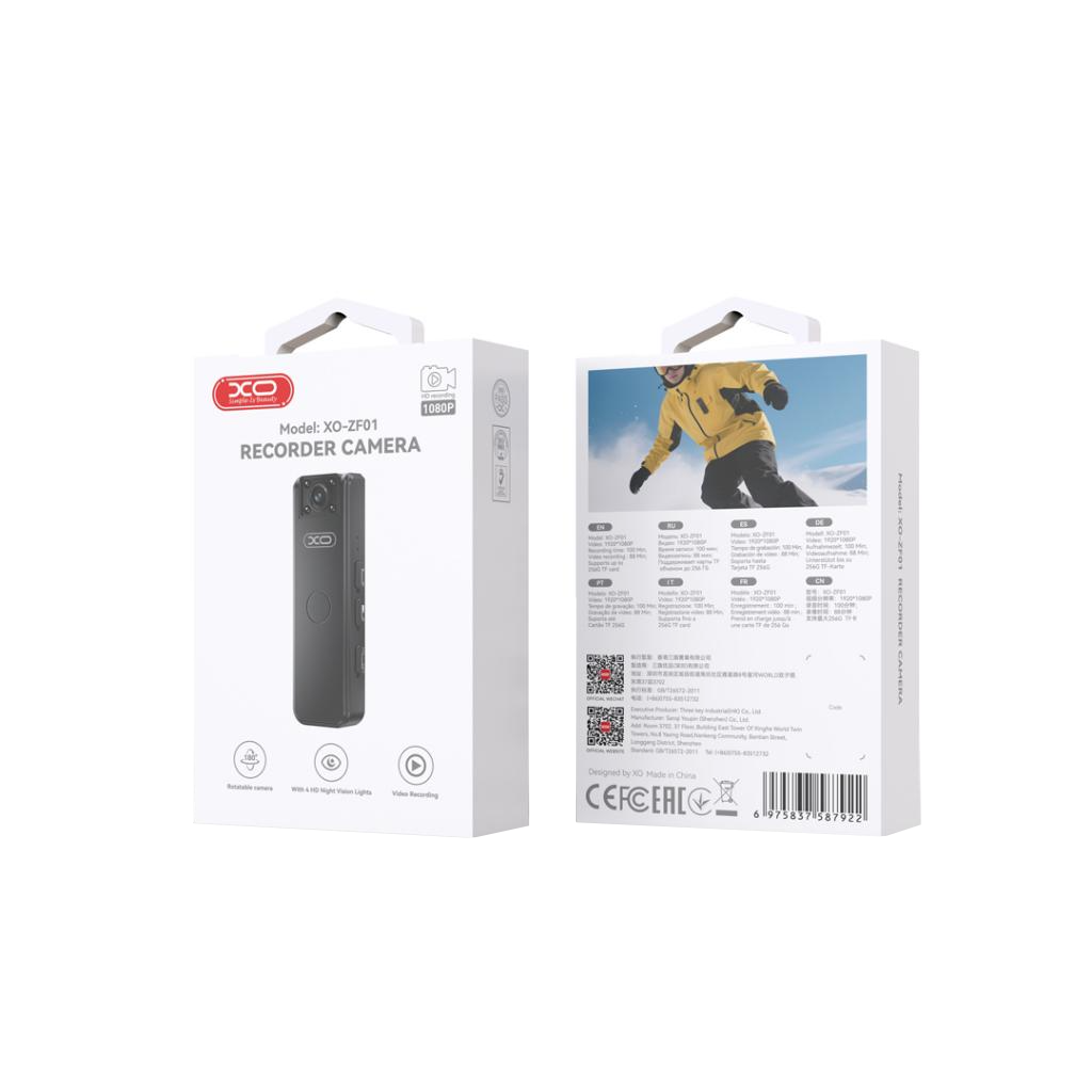 Sportcamera XO Design ZF01, 1080P, Zwart