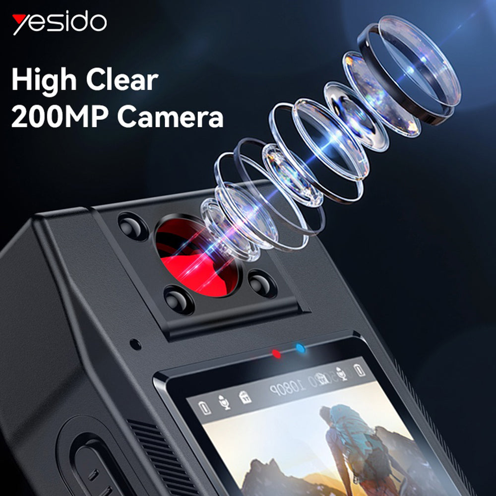 Sportcamera Yesido KM25, 1080P, Display 1.3 inch, Zwart