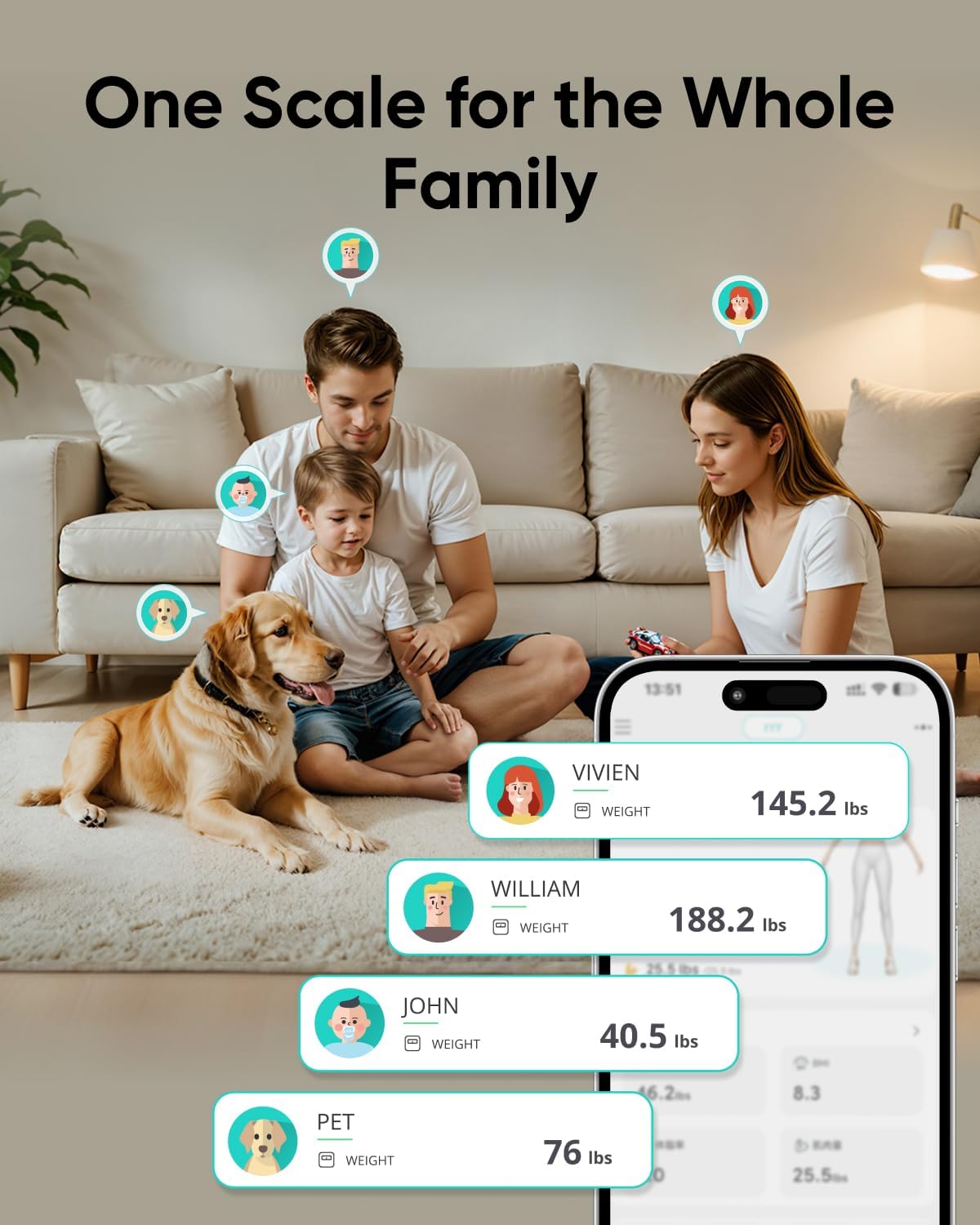 Digitale weegschaal Eufy Smart Scale C20, Zwart T9130011