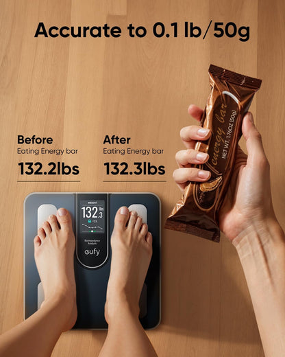 Digitale weegschaal Eufy Smart Scale C20, Zwart T9130011