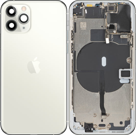 Apple iPhone 11 Pro batterijdeksel, met tussenbehuizing, zilver, verwisselbaar 