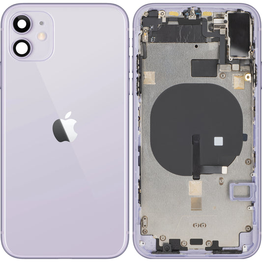 Apple iPhone 11 batterijdeksel, met hoesje, paars, verwisselbaar 