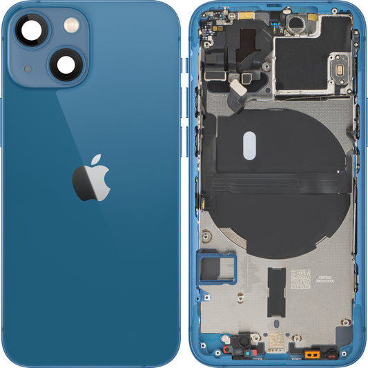 Batterijdeksel Apple iPhone 13 mini, Met Middenbehuizing, Blauw, Swap