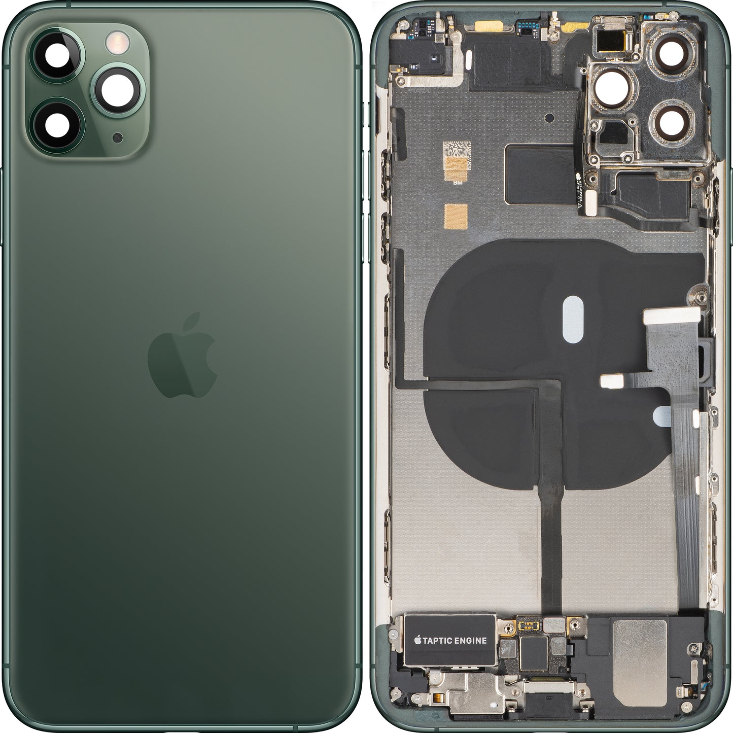 Batterijdeksel Apple iPhone 11 Pro Max, Met Middenbehuizing, Volledige Onderdelen, Groen (Midnight Green), Swap