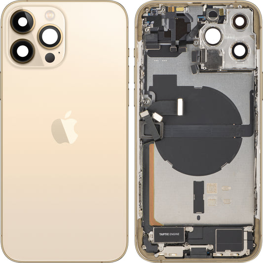 Batterijdeksel Apple iPhone 13 Pro Max, Met Middenbehuizing, Volledige Onderdelen, Goud, Swap