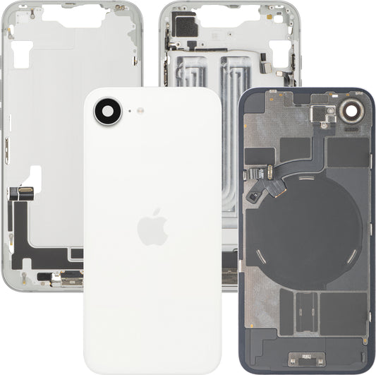 Apple iPhone 17e Batterijklep, Met Middenbehuizing, Complete Onderdelen, Wit, Premium Swap