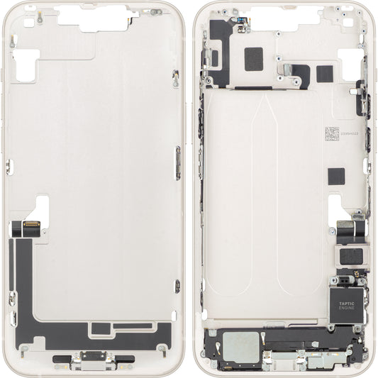 Batterijdeksel Apple iPhone 14 Plus, Met Middenbehuizing, Volledige Onderdelen, Wit (Starlight), Swap