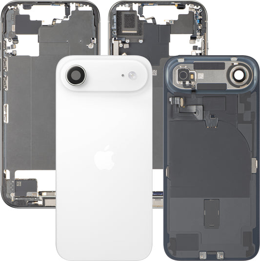 Apple iPhone 17 Air Batterijklep, Met Middenbehuizing, Complete Onderdelen, Wit (Cloud White), Premium Swap