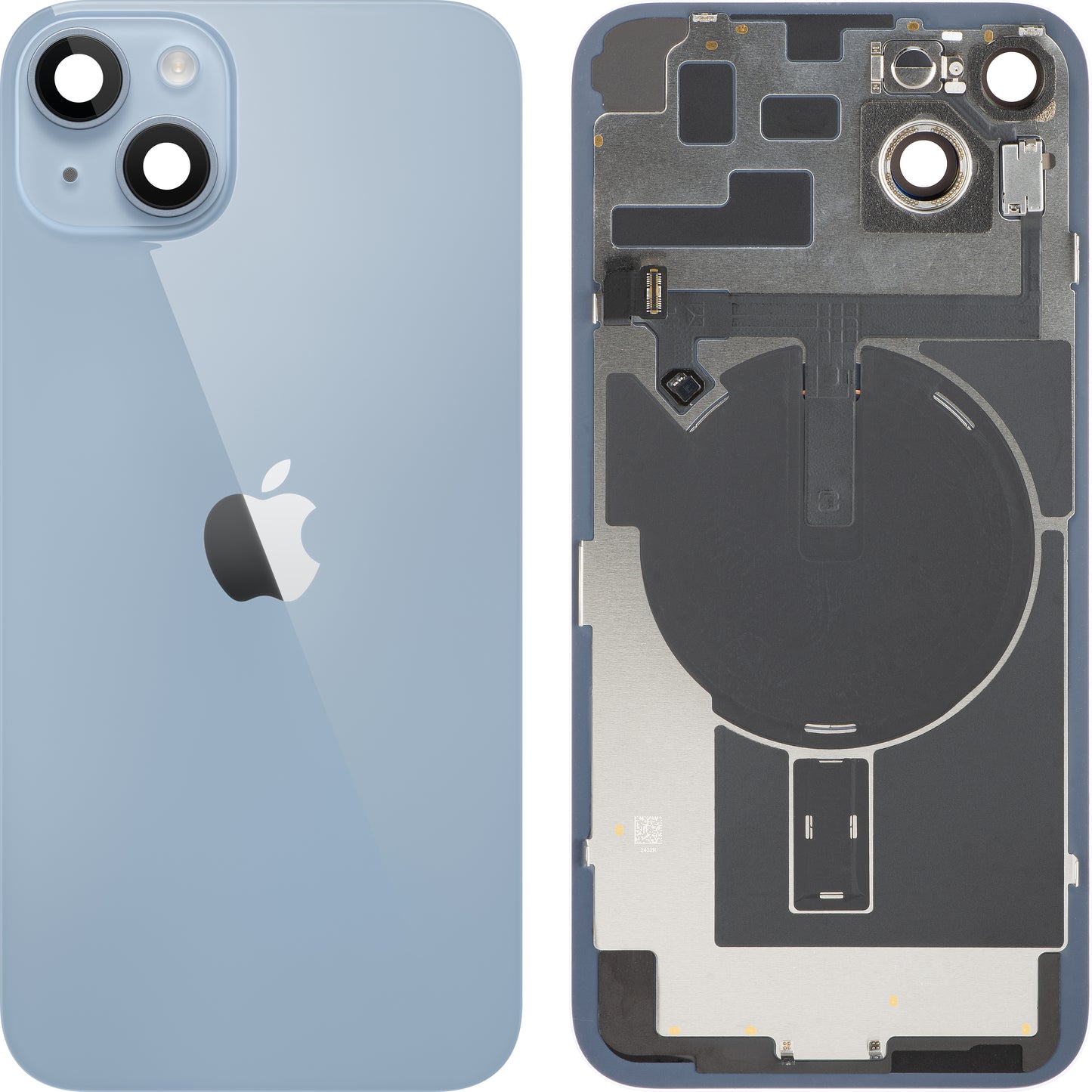 Batterijdeksel Apple iPhone 14 Plus, Met Middenbehuizing, Volledige Onderdelen, Blauw, Swap